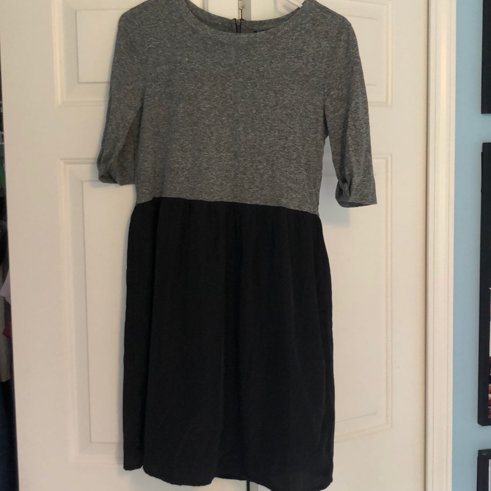Topshop Black and Grey Dress